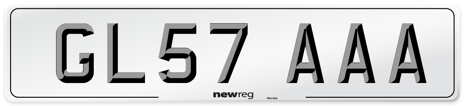 GL57 AAA Number Plate from New Reg